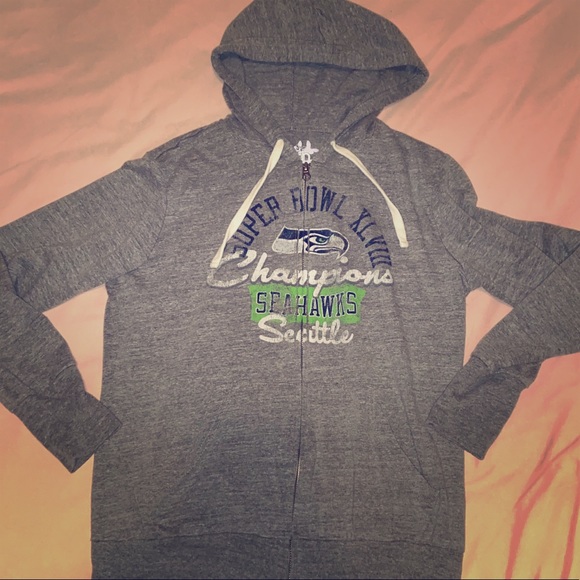 Touch by Alyssa Milano Tops - Seattle Seahawks Super Bowl Zip-up Hoodie NWOT